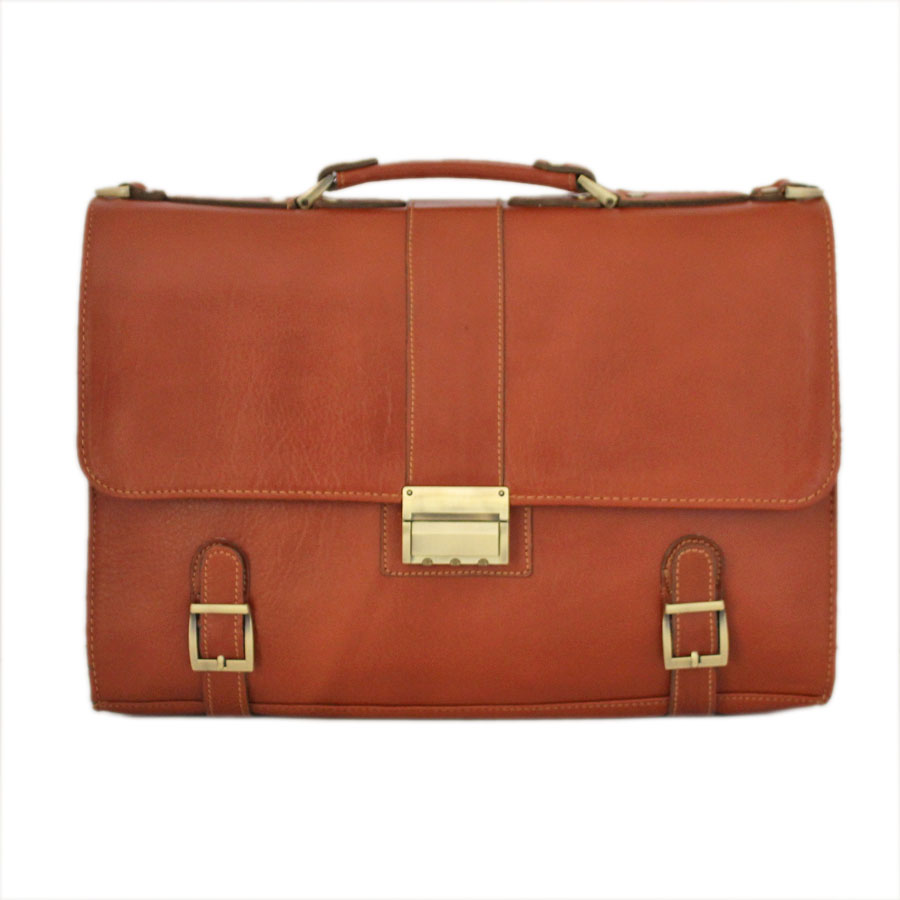 تصویر 4 از کیف چرم اداری رمز دار با دوخت حرفه‌ ای و ماندگاری بالا